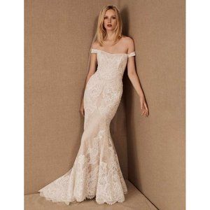 BHLDN Watters Quinley Lace Wedding Gown Size 14 NEW